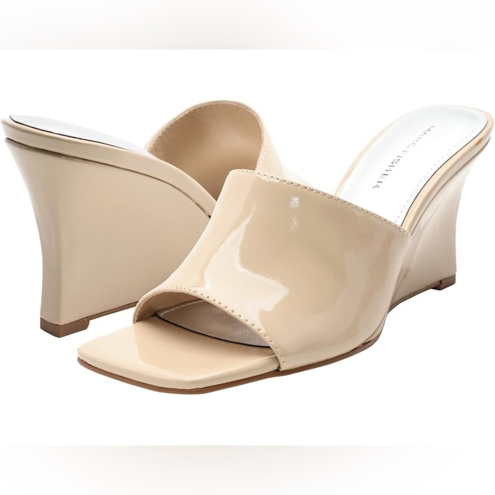 Marc Fisher Women's Tan Wedge Sandals